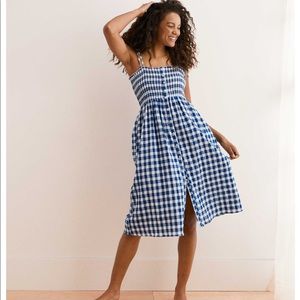 Aerie Smocked Gingham Dress
